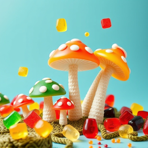Vibrant Magic Mushroom Gummies Collection
