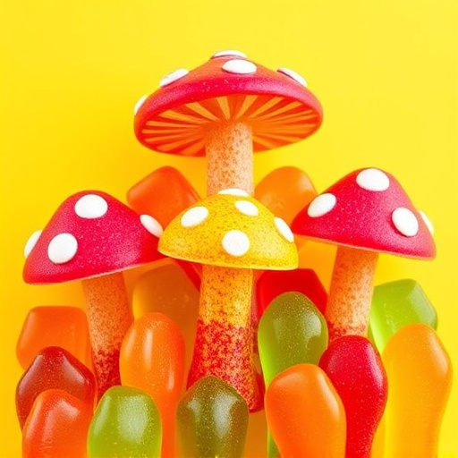 Vibrant Magic Mushroom Gummies Collection