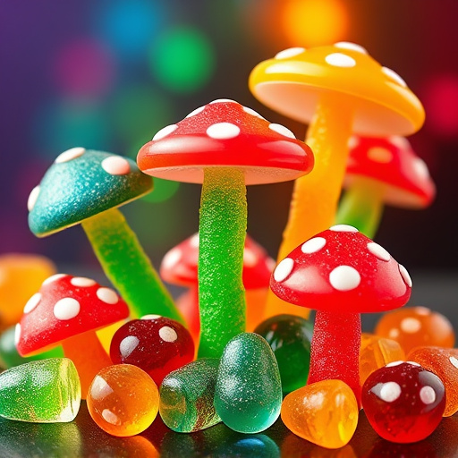 Vibrant Magic Mushroom Gummies Collection