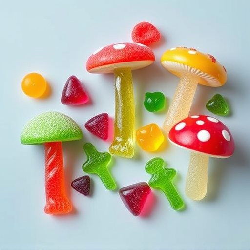 Vibrant Magic Mushroom Gummies Collection
