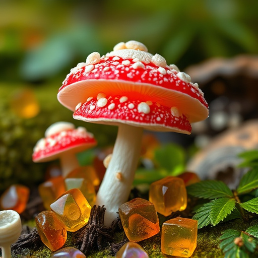 Amanita Magic Mushroom Gummies Close-Up