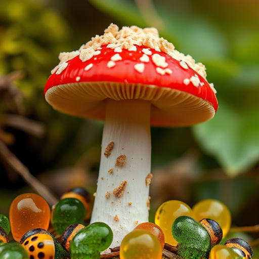Amanita Magic Mushroom Gummies Close-Up