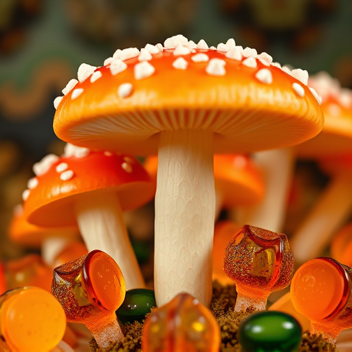 Amanita Magic Mushroom Gummies Close-Up