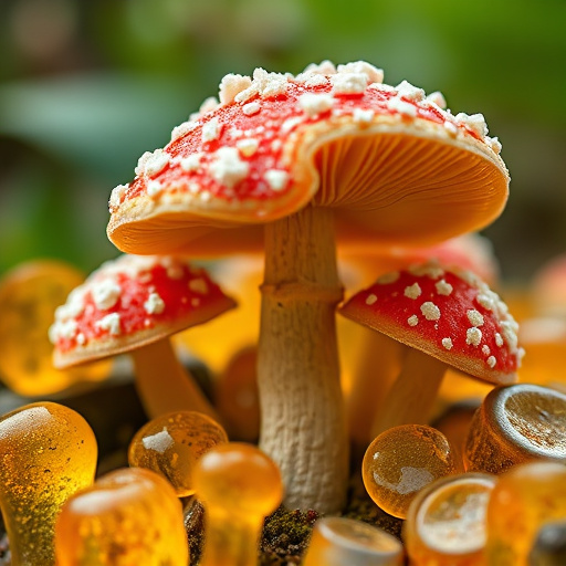 Amanita Magic Mushroom Gummies Close-Up