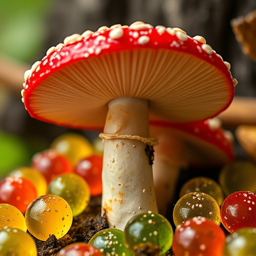 Amanita Magic Mushroom Gummies Close-Up