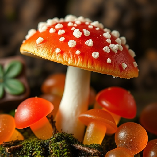 Amanita Magic Mushroom Gummies Close-Up
