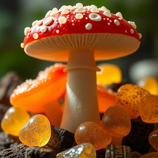 Amanita Magic Mushroom Gummies Close-Up