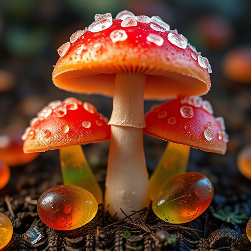 Amanita Magic Mushroom Gummies Close-Up