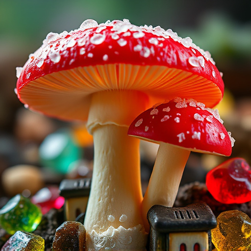Amanita Magic Mushroom Gummies Close-Up