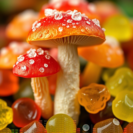 Amanita Magic Mushroom Gummies Close-Up