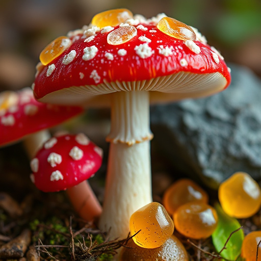 Amanita Magic Mushroom Gummies Close-Up