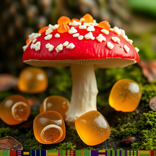 Amanita Magic Mushroom Gummies Close-Up