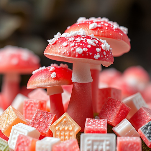 Amanita Magic Mushroom Gummies Close-Up