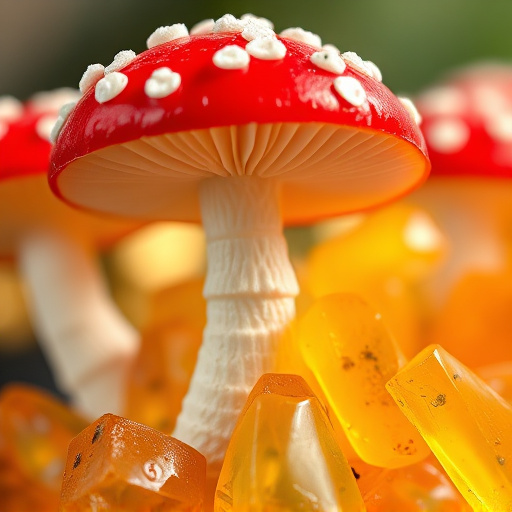 Amanita Magic Mushroom Gummies Close-Up