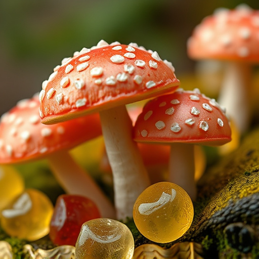 Amanita Magic Mushroom Gummies Close-Up