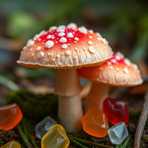 Amanita Magic Mushroom Gummies Close-Up