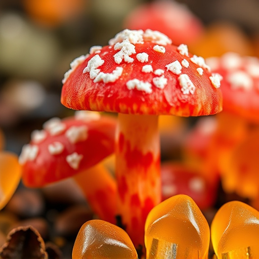 Amanita Magic Mushroom Gummies Close-Up
