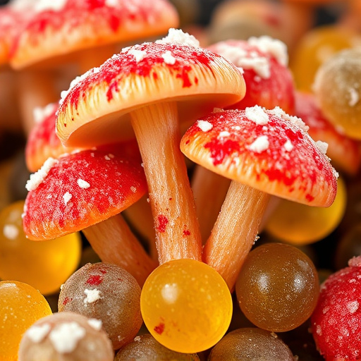 Amanita Magic Mushroom Gummies Close-Up