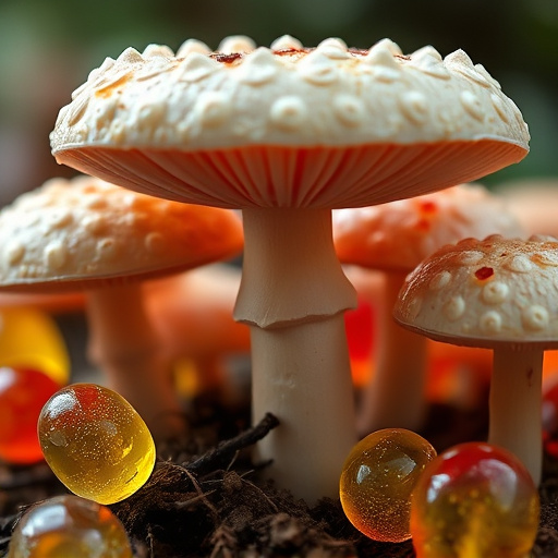 Amanita Magic Mushroom Gummies Close-Up