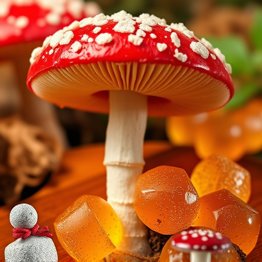 Amanita Magic Mushroom Gummies Close-Up