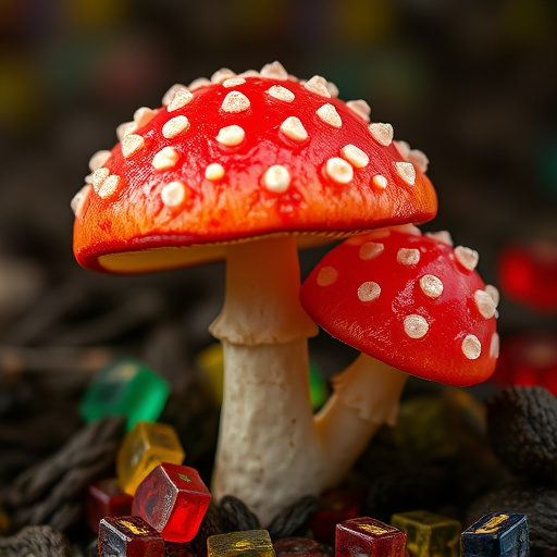 Amanita Magic Mushroom Gummies Close-Up