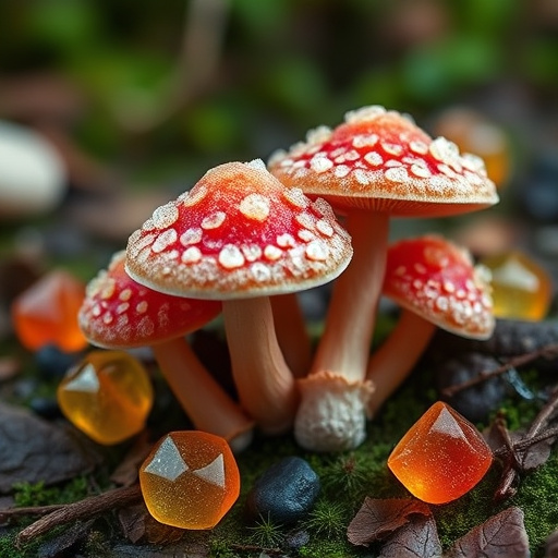 Amanita Magic Mushroom Gummies Close-Up