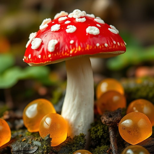 Amanita Magic Mushroom Gummies Close-Up