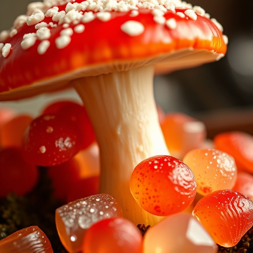 Amanita Magic Mushroom Gummies Close-Up