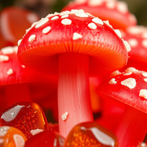 Amanita Magic Mushroom Gummies Close-Up