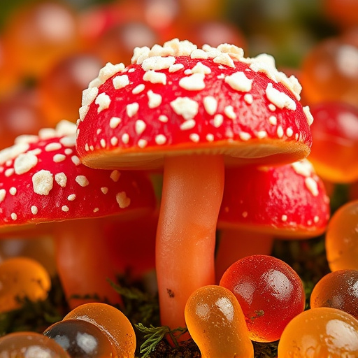 Amanita Magic Mushroom Gummies Close-Up