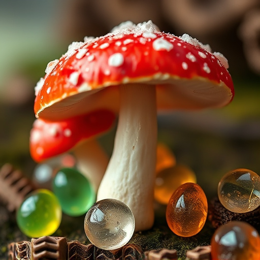 Amanita Magic Mushroom Gummies Close-Up
