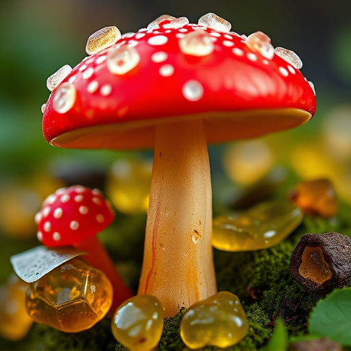 Amanita Magic Mushroom Gummies Close-Up