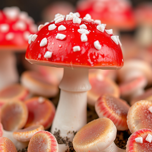 Amanita Magic Mushroom Gummies Close-Up