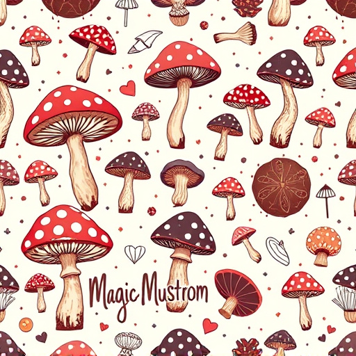 Artistic Magic Mushroom Chocolates Patterns