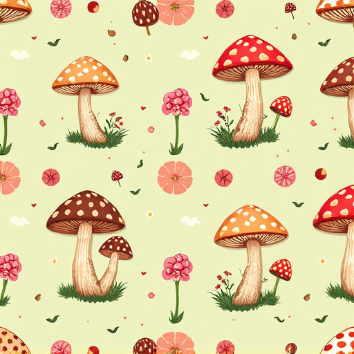Artistic Magic Mushroom Chocolates Patterns