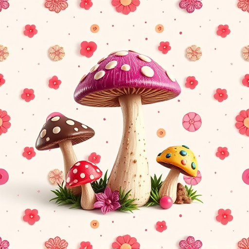 Artistic Magic Mushroom Chocolates Patterns