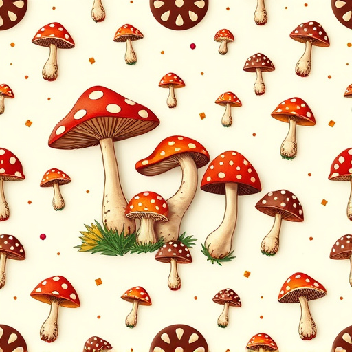 Artistic Magic Mushroom Chocolates Patterns