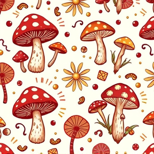 Artistic Magic Mushroom Chocolates Patterns