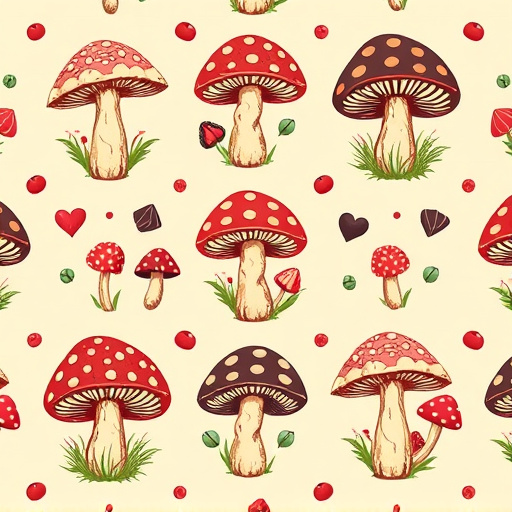 Artistic Magic Mushroom Chocolates Patterns