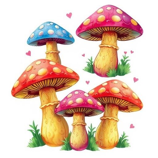 Artistic Magic Mushroom Gummies Patterns