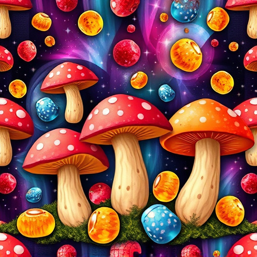 Artistic Magic Mushroom Gummies Patterns