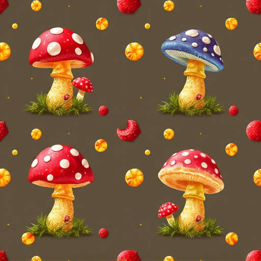 Artistic Magic Mushroom Gummies Patterns