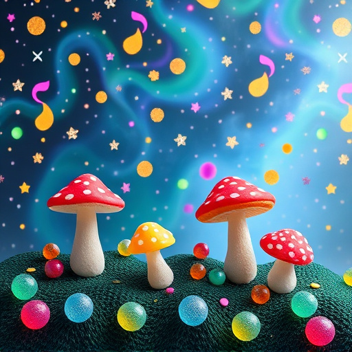 Artistic Magic Mushroom Gummies Patterns