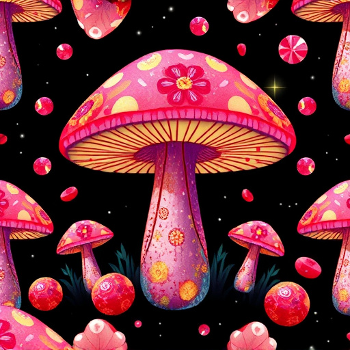 Artistic Magic Mushroom Gummies Patterns