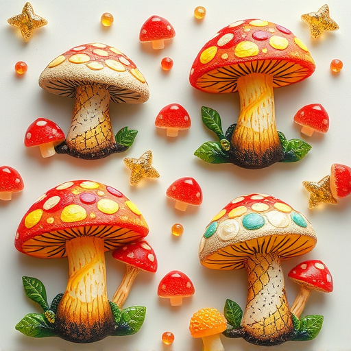 Artistic Magic Mushroom Gummies Patterns