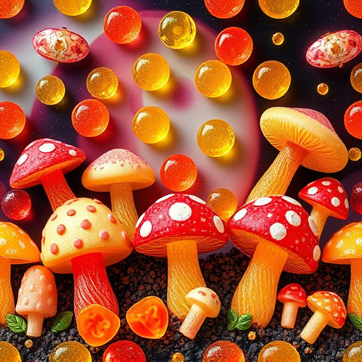 Artistic Magic Mushroom Gummies Patterns