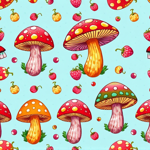 Artistic Magic Mushroom Gummies Patterns