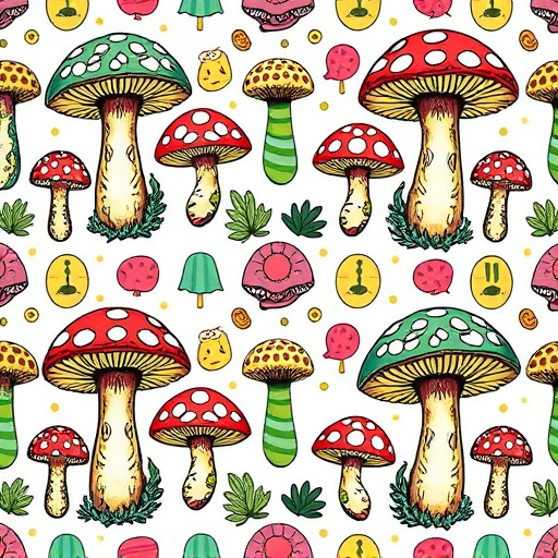Artistic Magic Mushroom Gummies Patterns
