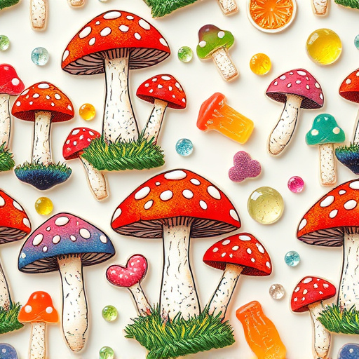 Artistic Magic Mushroom Gummies Patterns