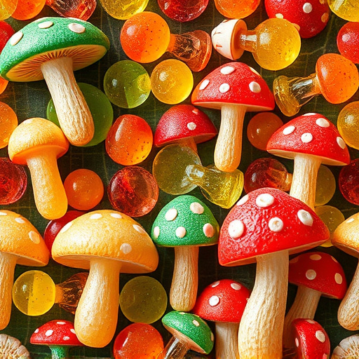 Artistic Magic Mushroom Gummies Patterns